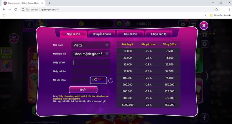 Nạp tiền Rikvip Những lưu ý khi nạp tiền Rikvip